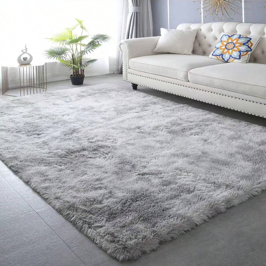 1pc Rectangular Plush Bedroom/Living Room Small Area Rug/Carpet